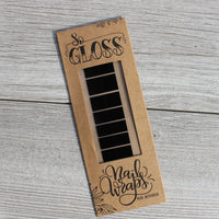 Black Tipped Nail Wraps
