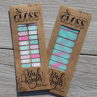 Flamingo Mom & Me Nail Wraps