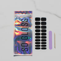 Jet Set Semi-Cured Nail Wraps