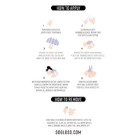 Solid Navy Nail Wraps