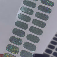 Clubbin' Silver Semi-Cured Nail Wraps