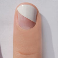 White Modern French Nail Wraps