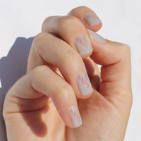 Barely There Gray Boho Nail Wraps