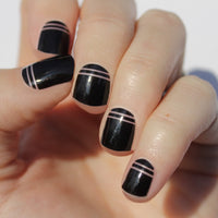 Black Olivia Nail Wraps