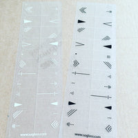 White Inked Nail Wraps