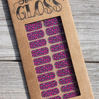 Pink & Mint Leopard Kids Nail Wraps