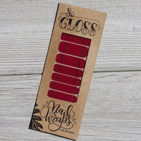 Raspberry Lola Nail Wraps