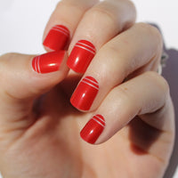 Red Olivia Nail Wraps
