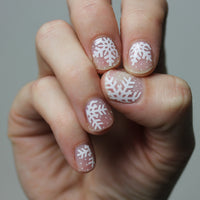 White Snowflake Nail Wraps
