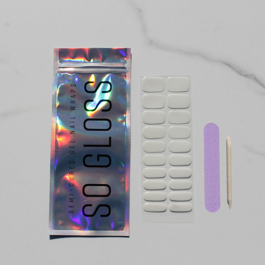 Ice Queen Semi-Cured Nail Wraps