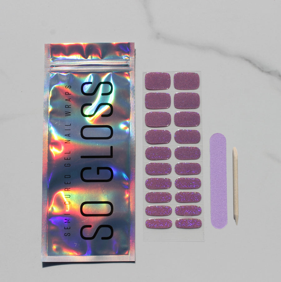 Clubbin' Pink Semi-Cured Nail Wraps