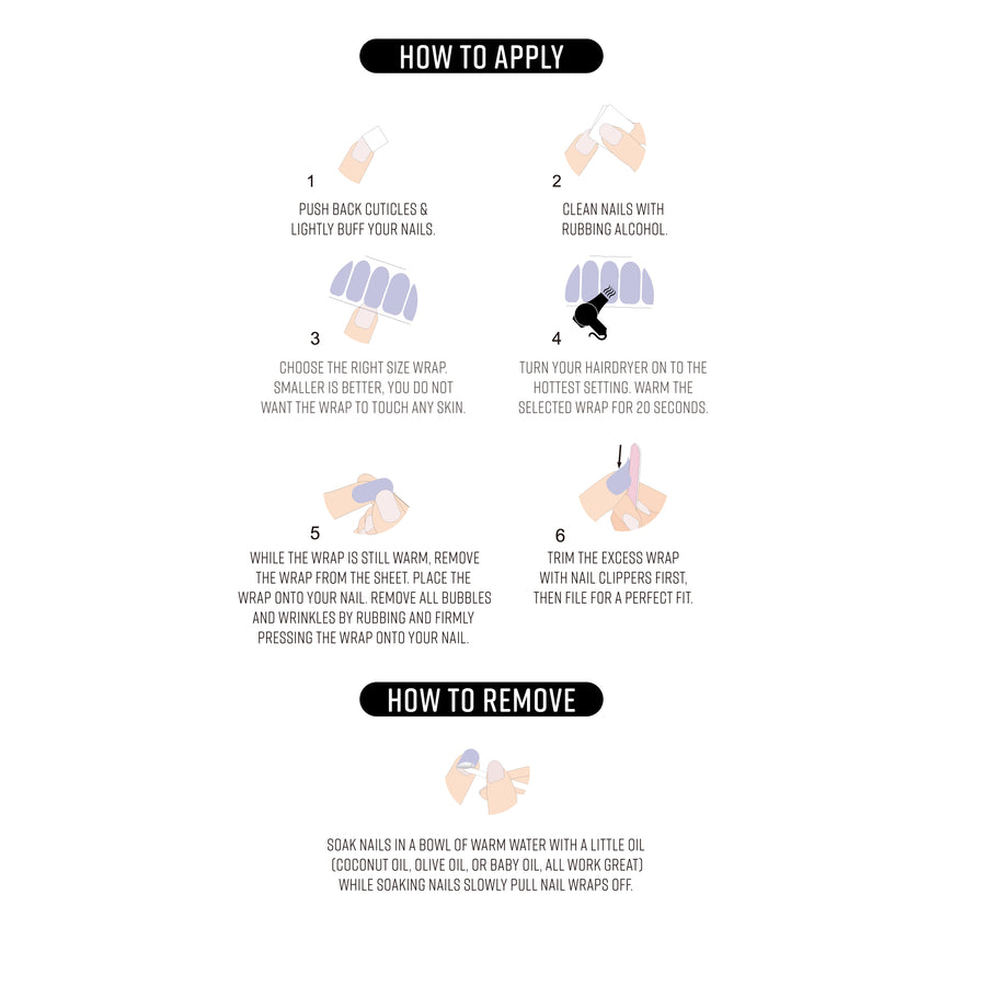 Hot Heart Kids Nail Wraps