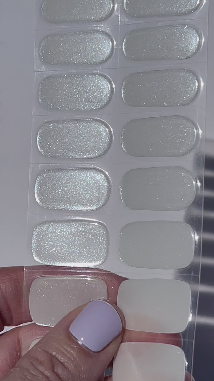 Ice Queen Semi-Cured Nail Wraps