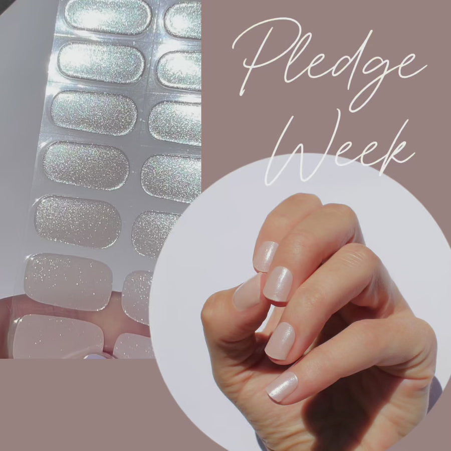 Pledge Week Semi-Cured Nail Wraps