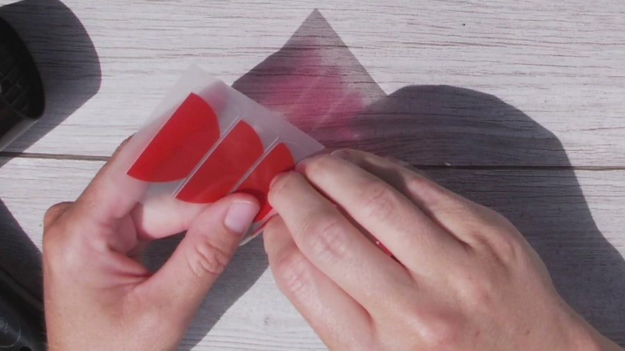 Red Snowflake Nail Wraps