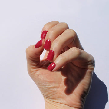 Cranberry Crush Semi-Cured Nail Wraps