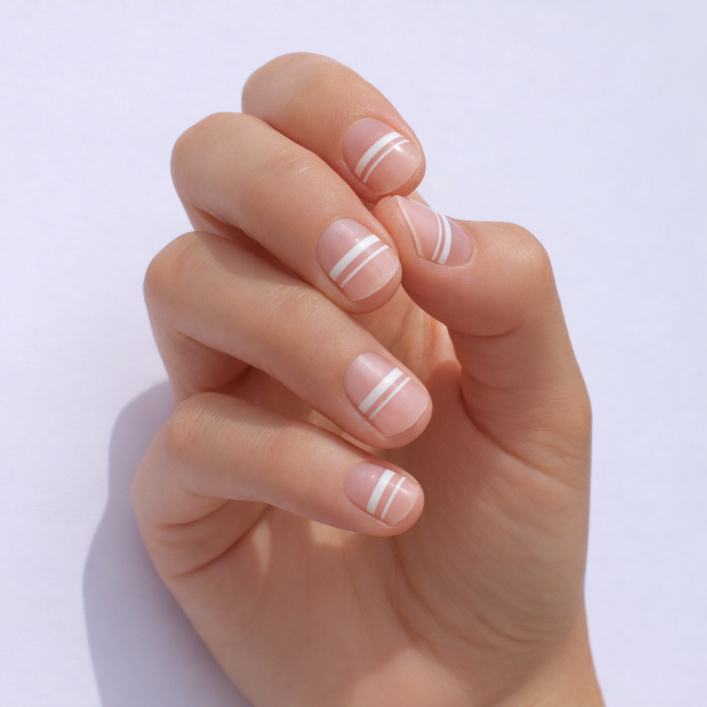 White Mia Nail Wraps