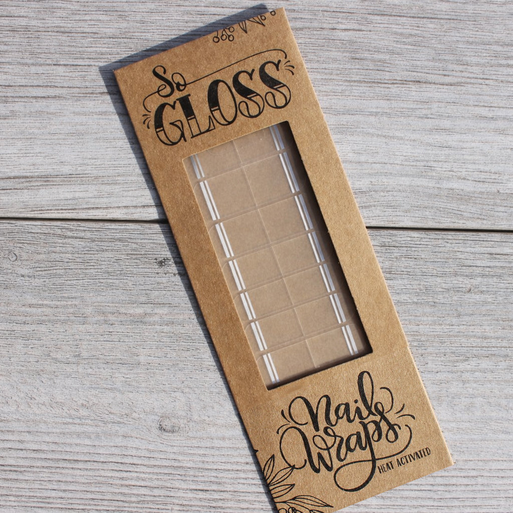 White Mia Nail Wraps
