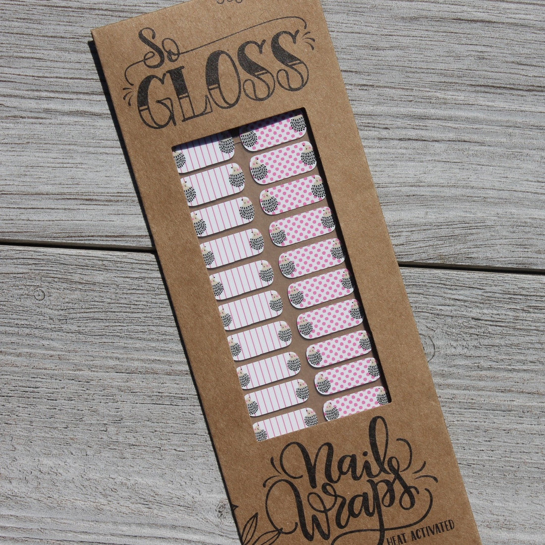 Hedgehog Kids Nail Wraps