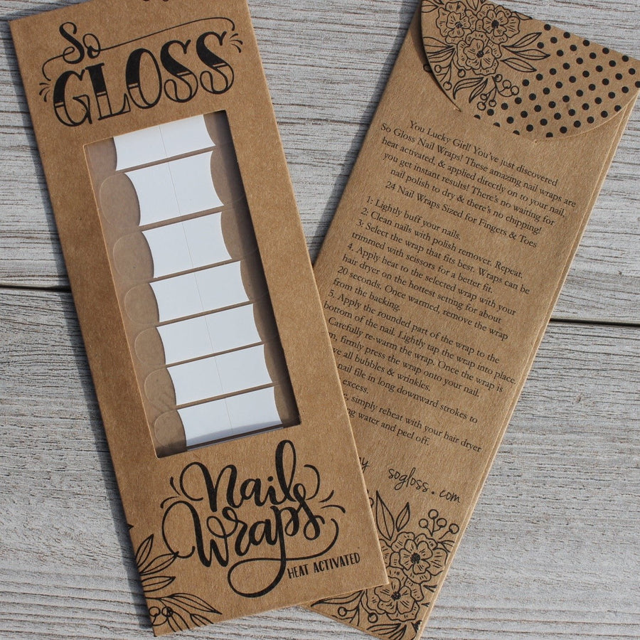 White French Nail Wraps