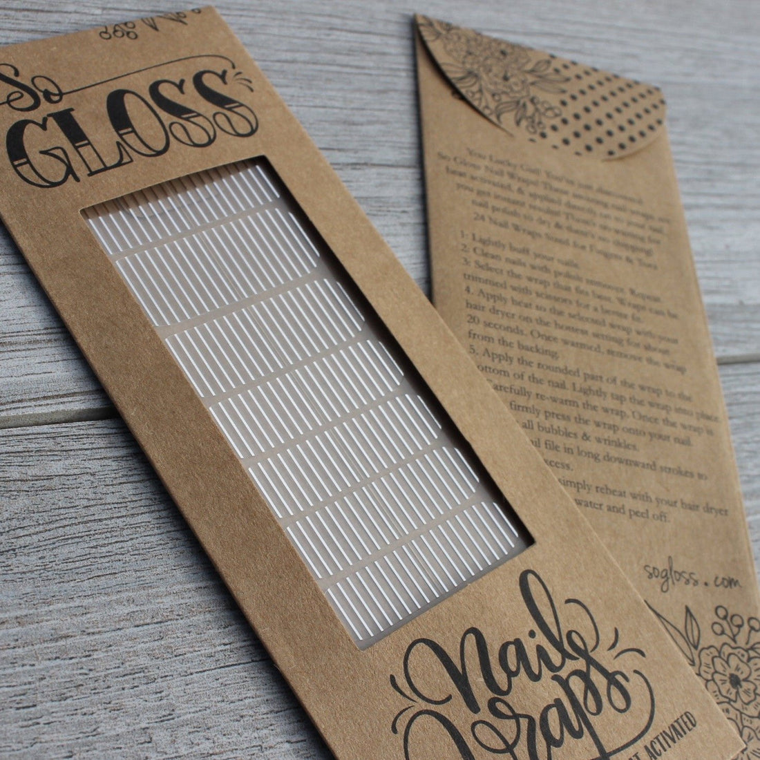 Silver Stripes Nail Wraps