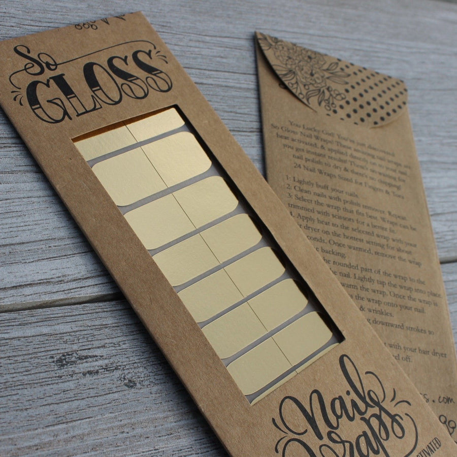 Solid Gold Nail Wraps