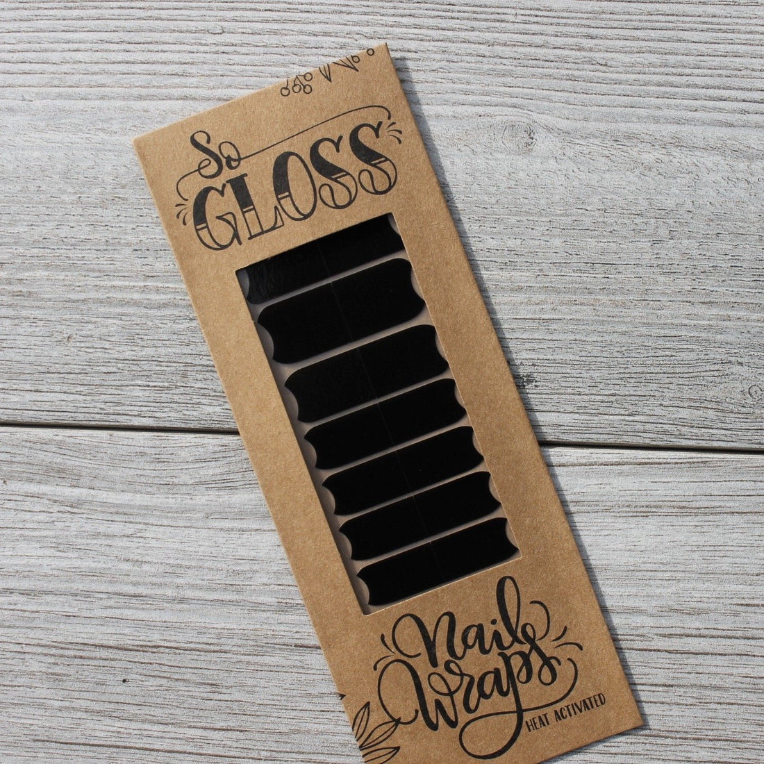 Black Avery Nail Wraps