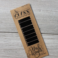 Black Avery Nail Wraps