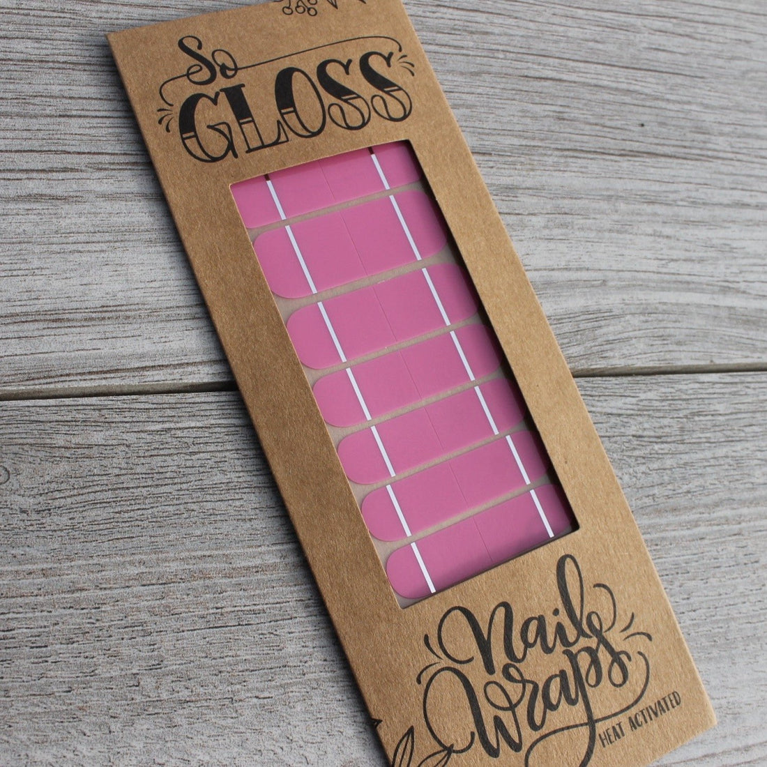 Pink Lola Nail Wraps