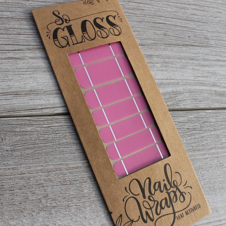 Pink Lola Nail Wraps