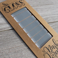 Gray Sparkle Nail Wraps
