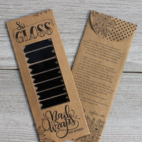 Black Elle Nail Wraps