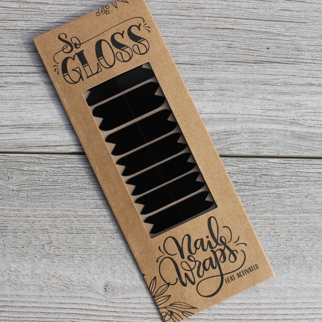Black Elle Nail Wraps
