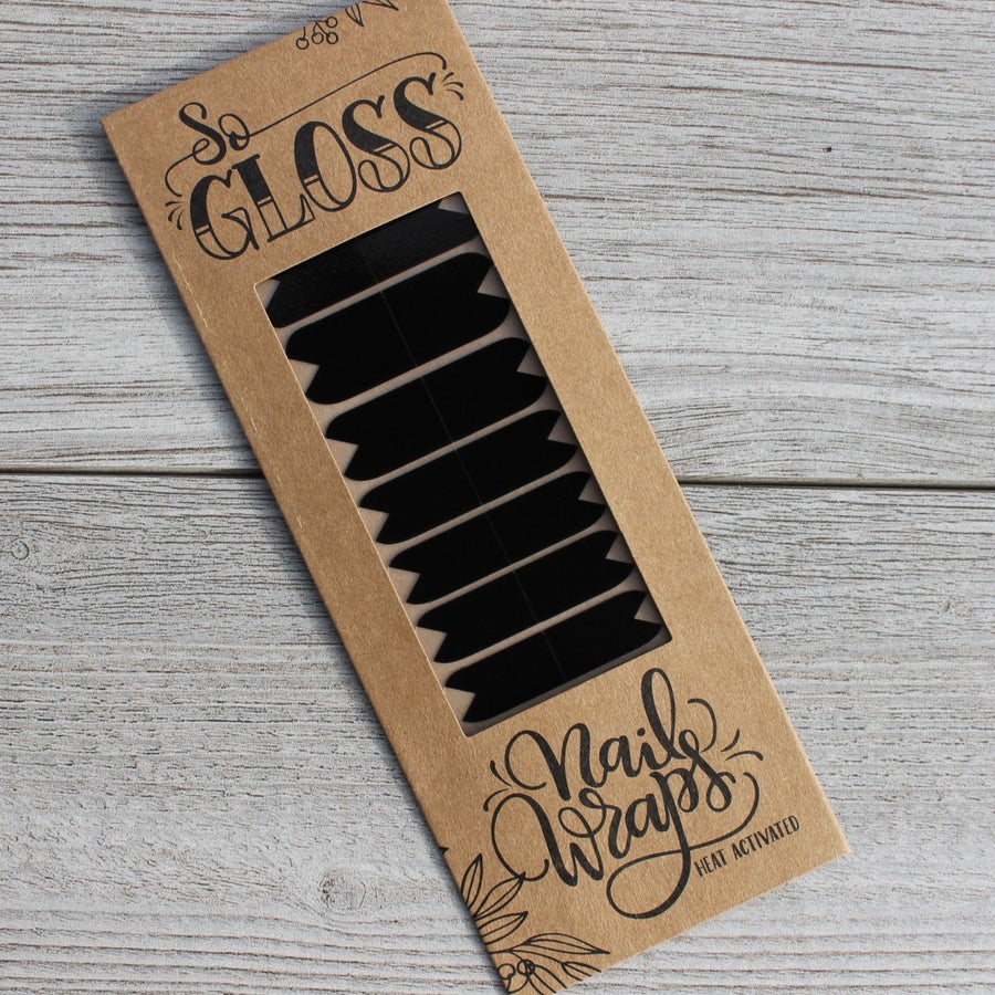 Black Elle Nail Wraps