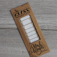 White & Nude Ava Nail Wraps