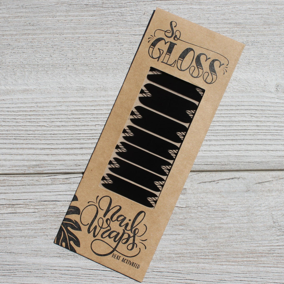 Black Boho Nail Wraps