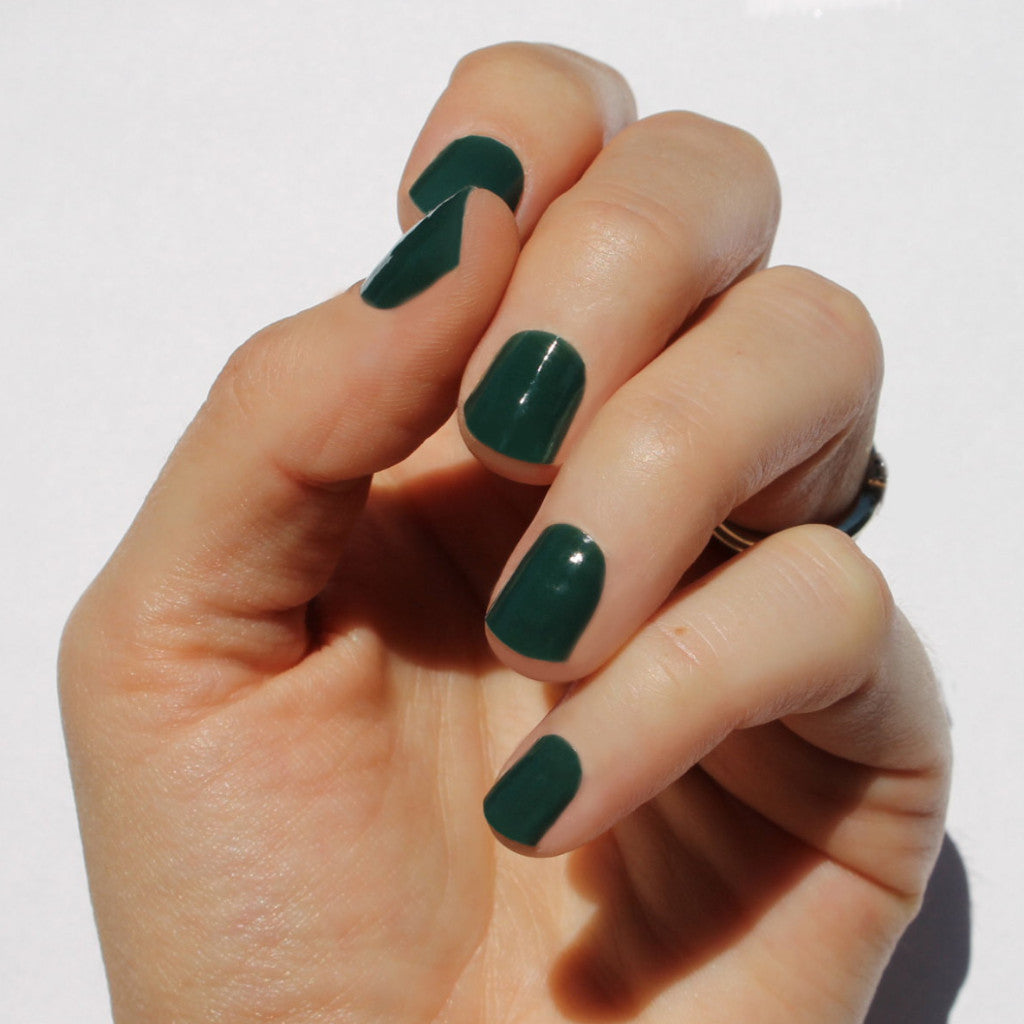 Solid Forest Nail Wraps