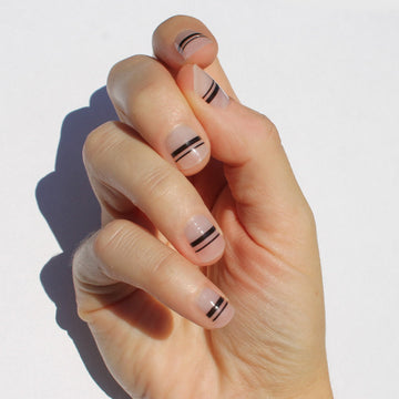 Black Mia Nail Wraps