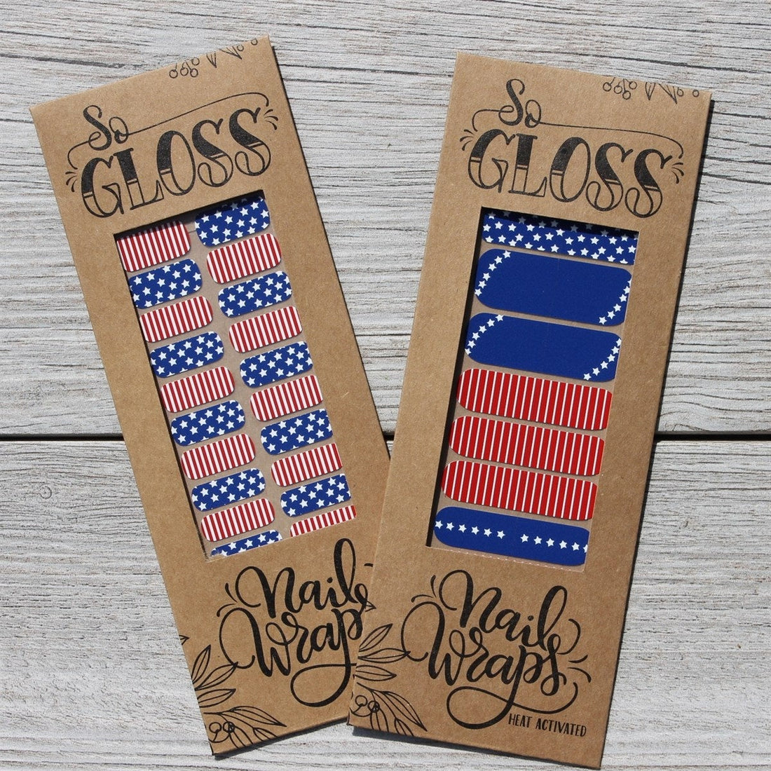 Stars and Stripes Mom & Me Nail Wraps