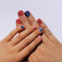 Stars and Stripes Mom & Me Nail Wraps