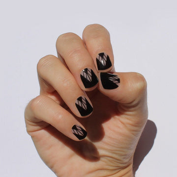Black Boho Nail Wraps