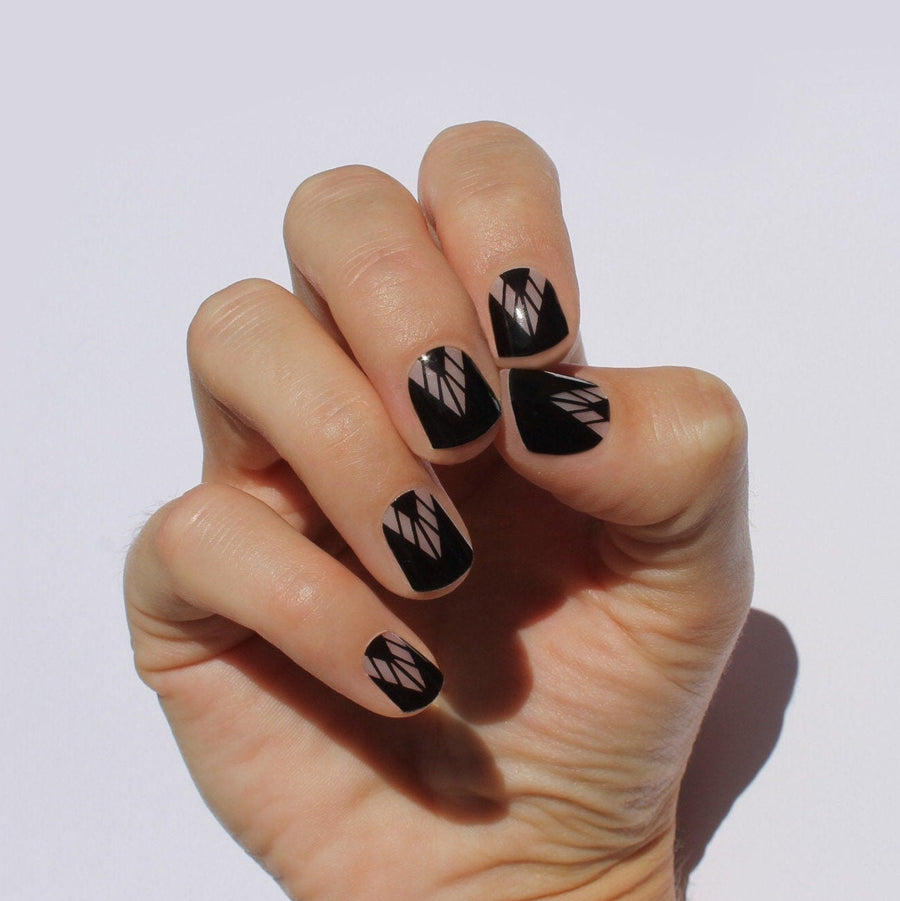 Black Boho Nail Wraps