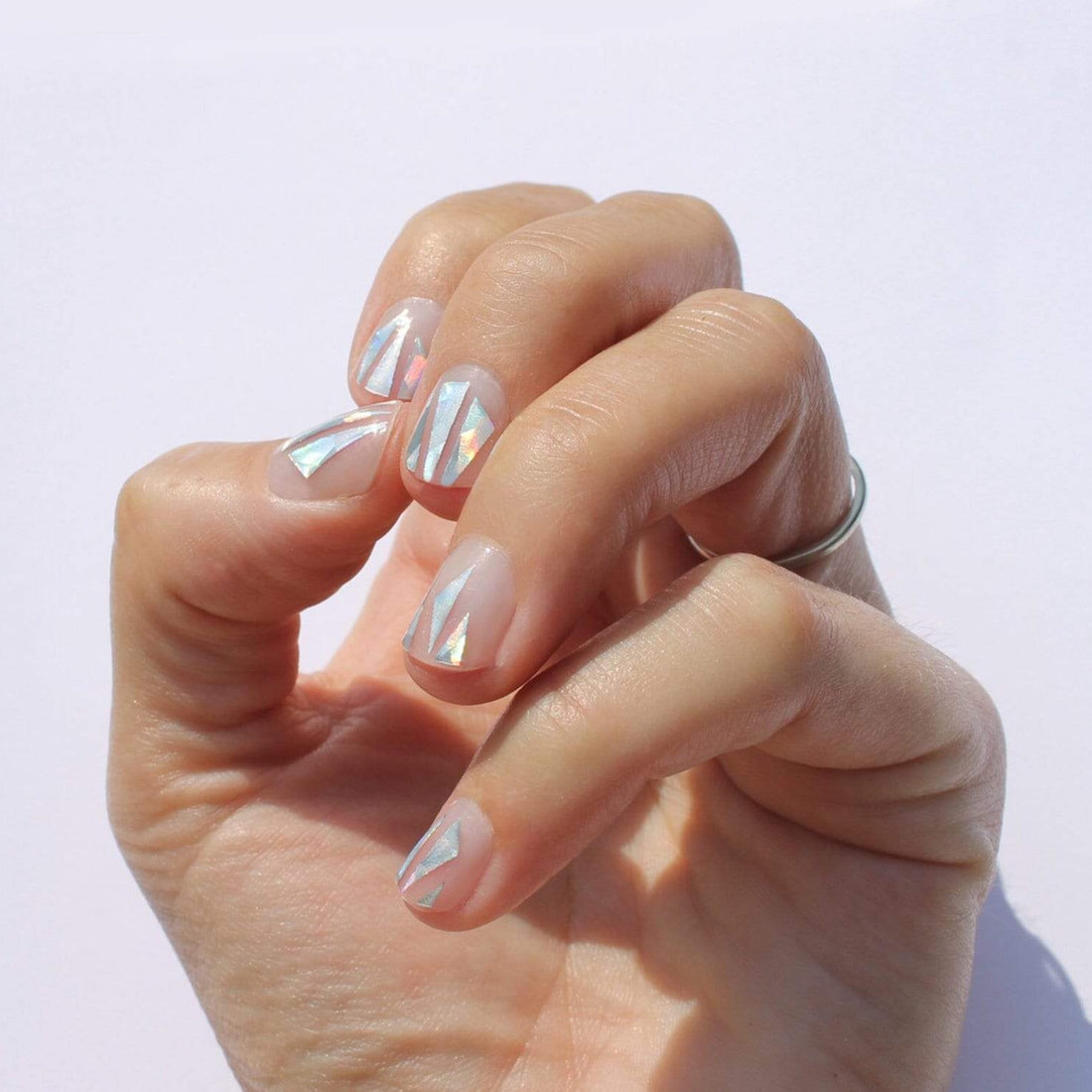 DIY Shattered Glass Nails [Korea Trend] - YouTube