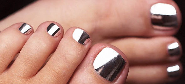 Solid Silver Nail Wraps