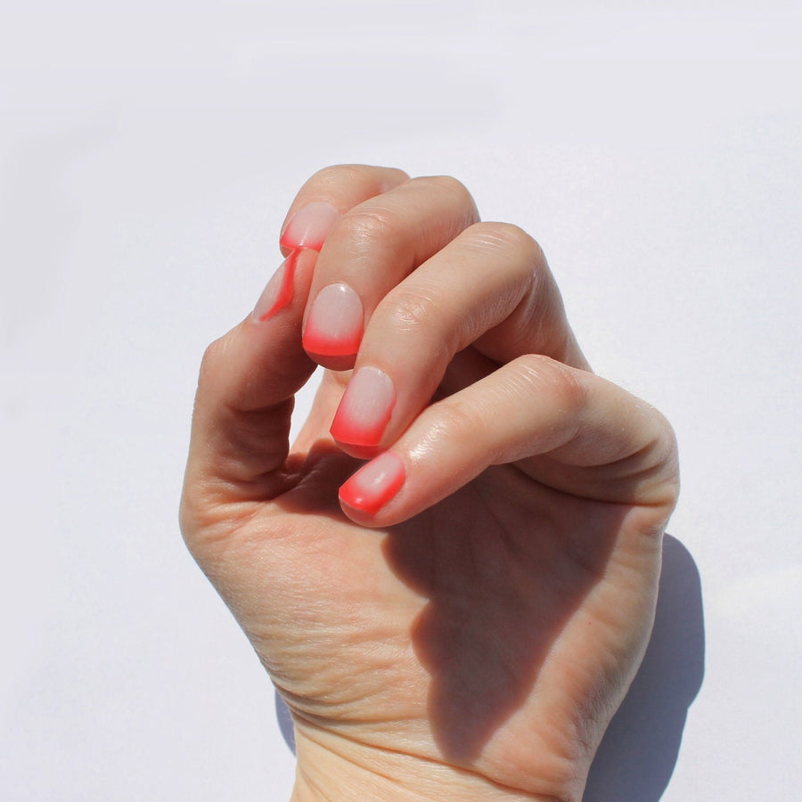Coloring Changing Sunset Semi-Cured Nail Wraps