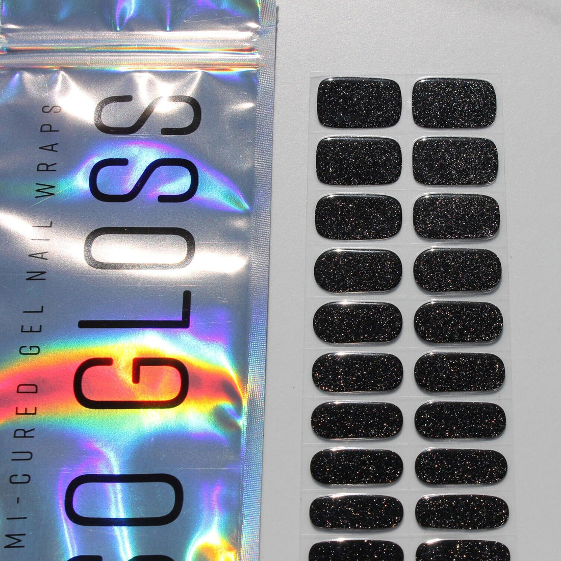Jet Set Semi-Cured Nail Wraps