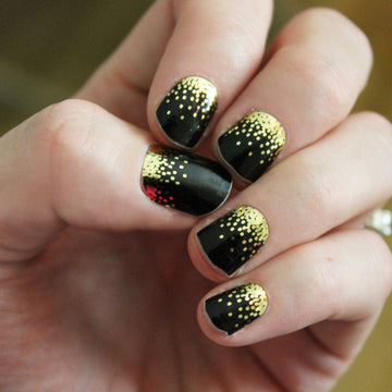 Black Sparkle Nail Wraps