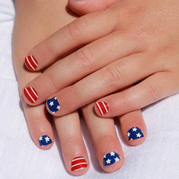 Stars & Stripes Kids Nail Wraps