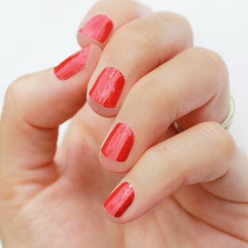 Solid Red Nail Wraps