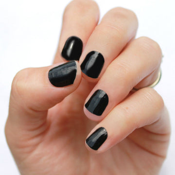 Solid Black Nail Wraps